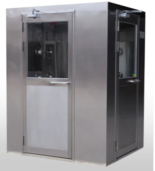 Food Industry Class 100 Cleanroom Stainless Automatic Magnetic Air Shower